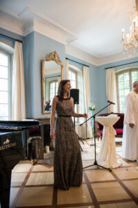 Als Sängerin an Hochzeit im Schloss Hünigen