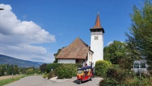 Auftritt als Hochzeitssänger in Kirche Sutz-Lattrigen.