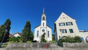 Als Taufsängerin in Pfarrkirche Erlinsbach.