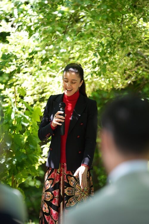 Sängerin für Hochzeit in der Fattoria Moncucchetto in Lugano.